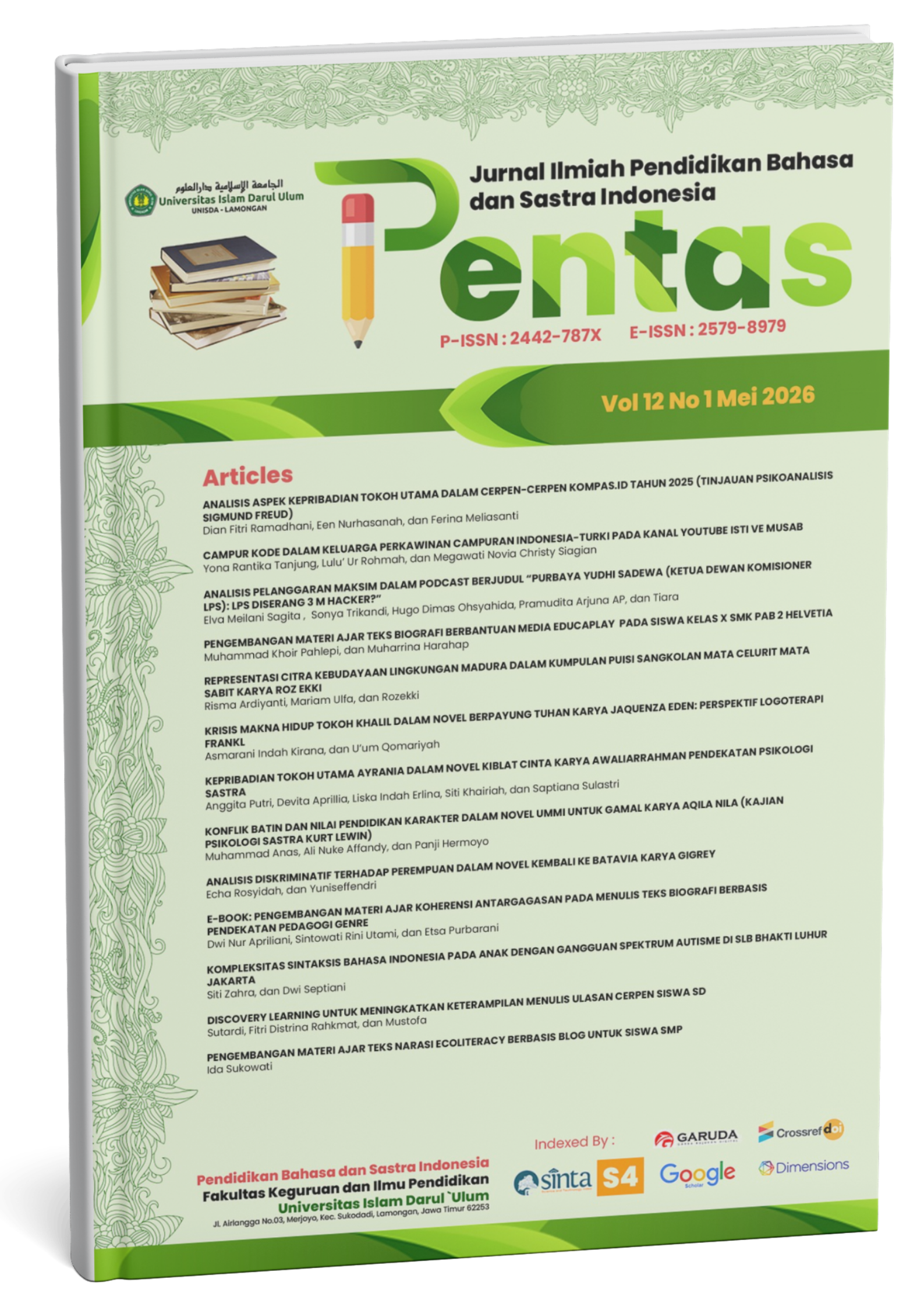 					View Vol. 12 No. 1 (2026): PENTAS: Mei 2026
				