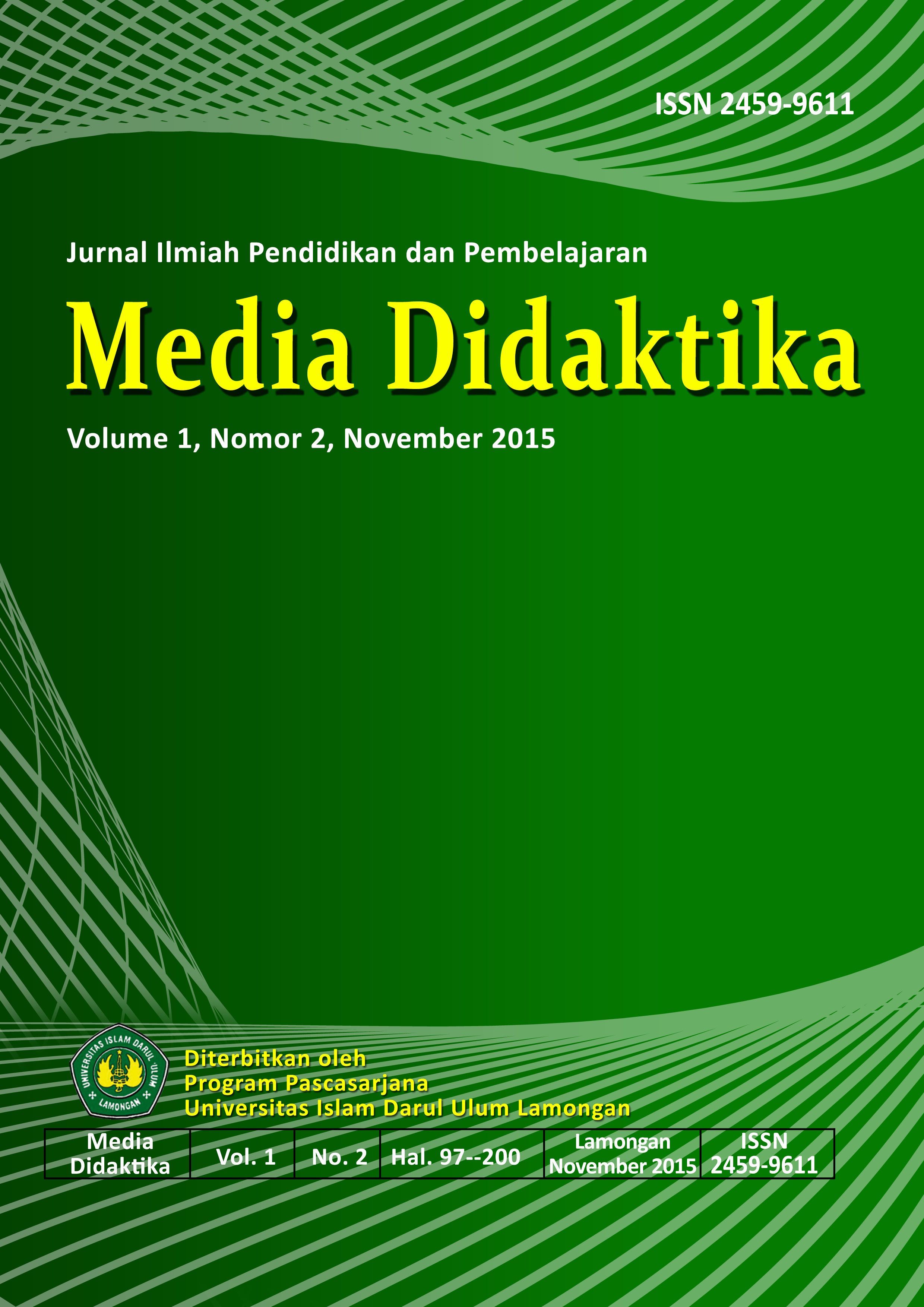 MEDIA DIDAKTIKA : Jurnal Ilmiah Pendidikan dan Pembelajaran